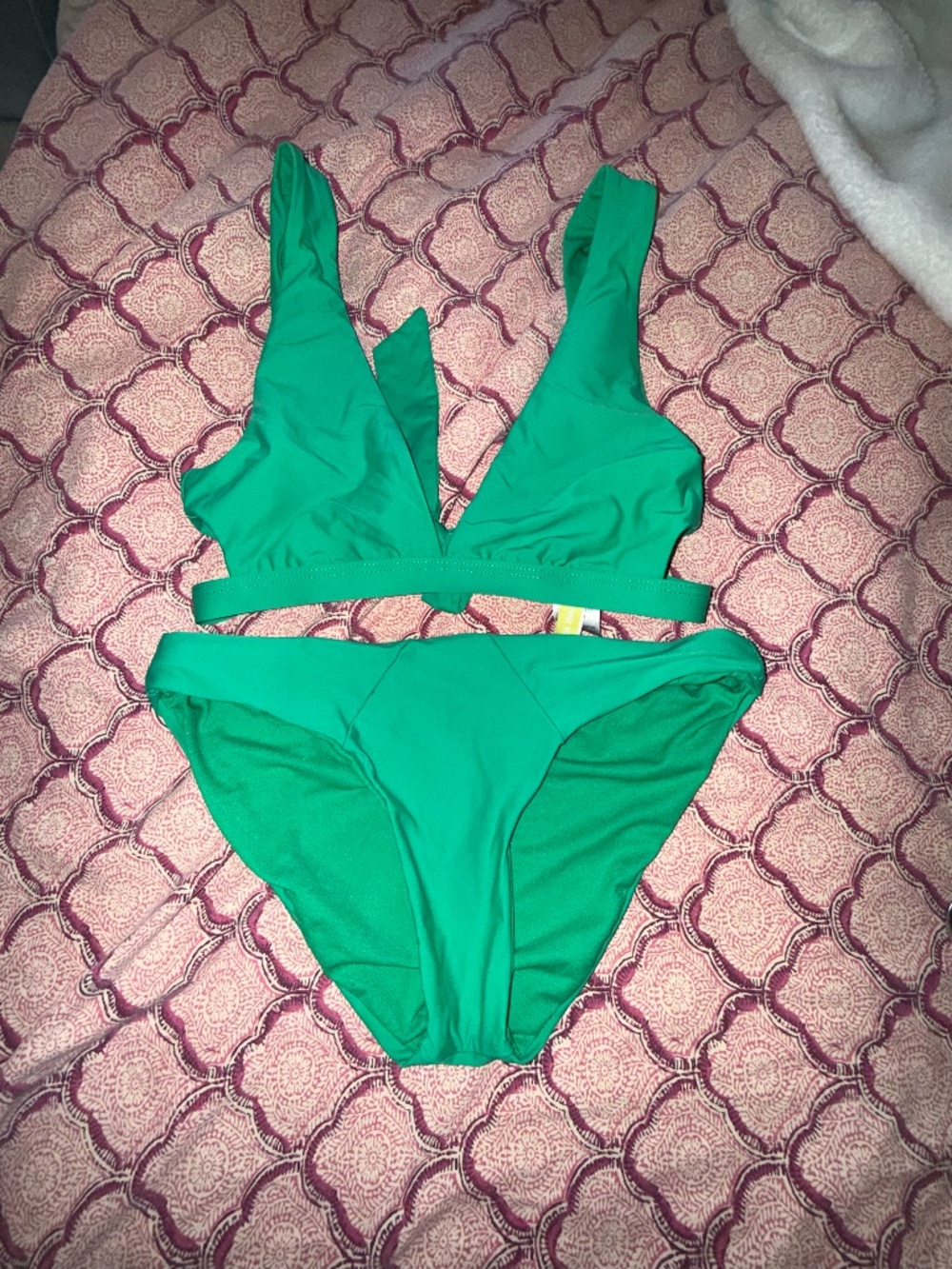 Gianni Bini Xs green 2 piece swimsuit bikini 
